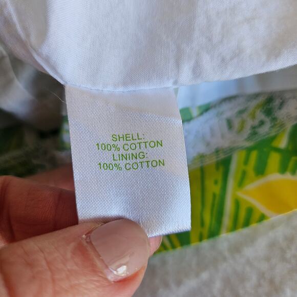 Lilly Pulitzer Franco Hip Hop Hooray Dress Size 2 Strapless Green Lilly Pads - Picture 6 of 8